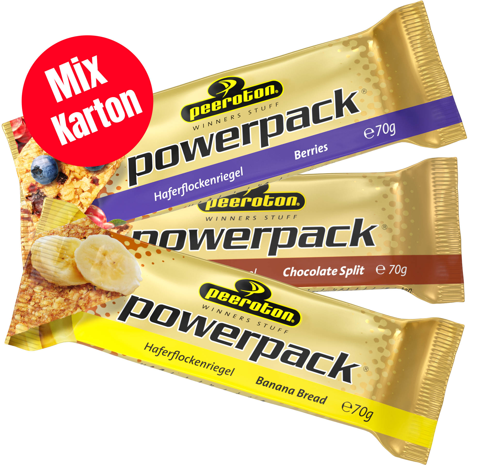 POWERPACK Energie Riegel 15x70g - 3 Sorten
