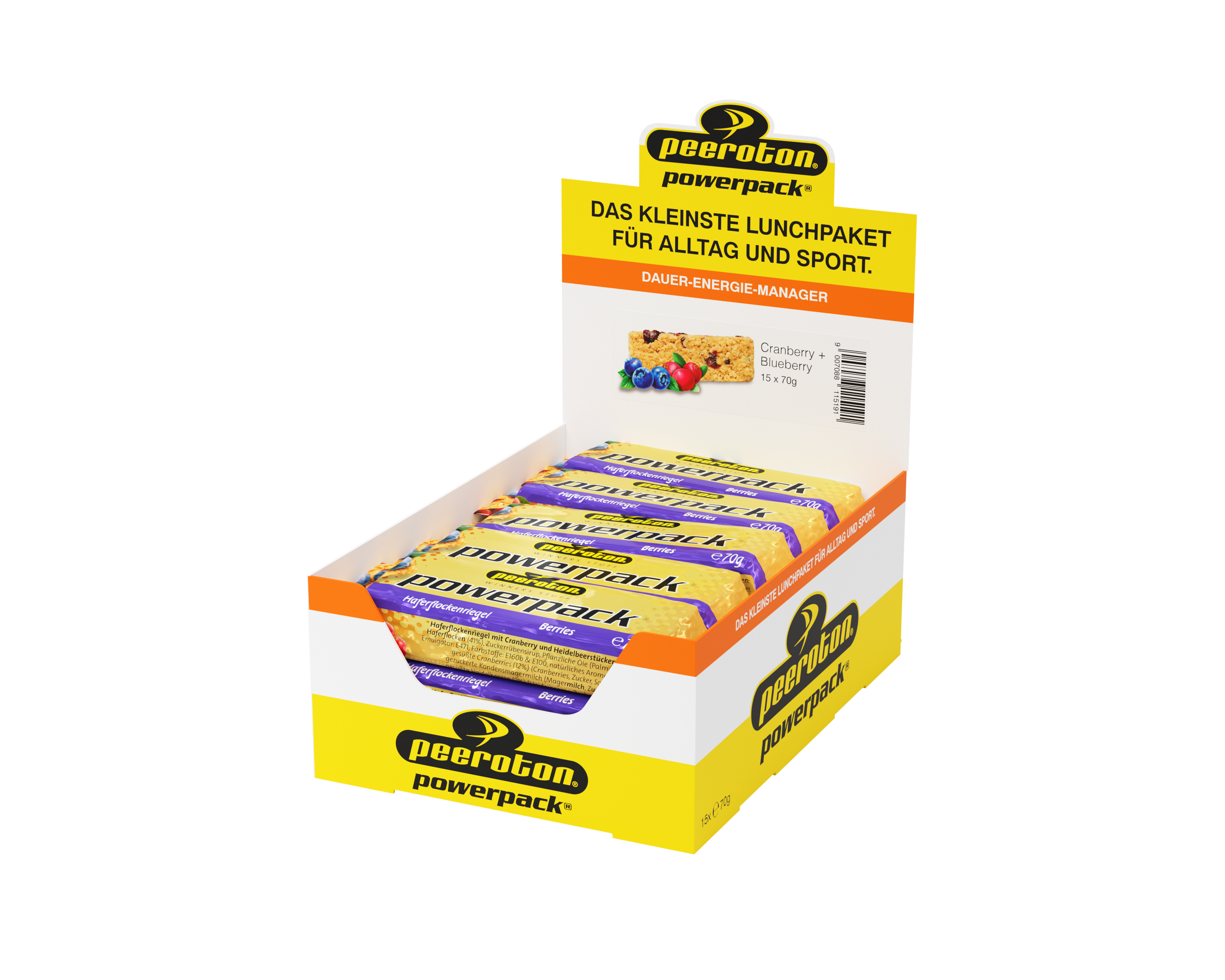 POWERPACK Energie Riegel 15x70g