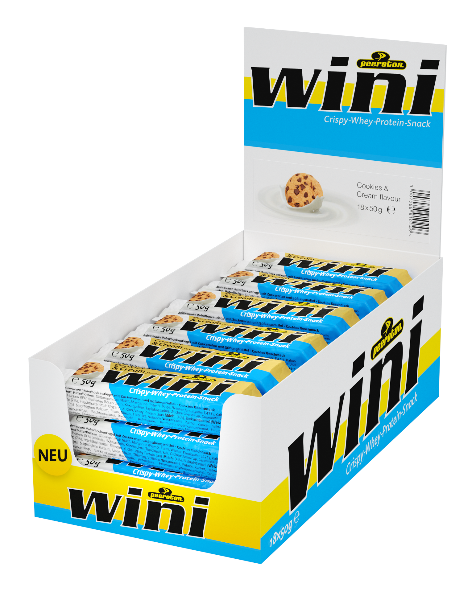 WINI Crispy-WHEY Protein Bar 18x50g